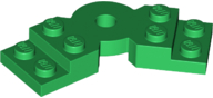Plate Angled 2 x 2 with Step and Hole in Center in Green