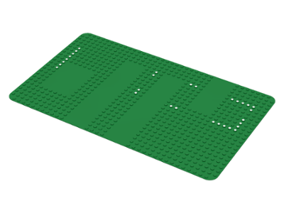 Baseplate 24 x 40 Gravel Quarry with Sets 360 / 580 Dots Print in Green
