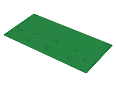 Baseplate 16 x 32 with Warehouse Stud Print [341] in Green