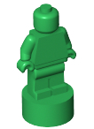 Minifig Trophy Statuette in Green