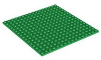 Plate 16 x 16 in Green