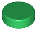 Tile Round 1 x 1 in Green