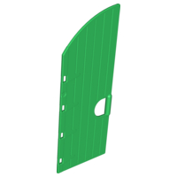 Duplo Door 1 x 3 1/2 x 6 2/3 with Curved Top and Open Handle - Castle in Green