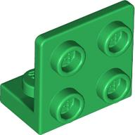 Bracket 1 x 2 - 2 x 2 Inverted in Green