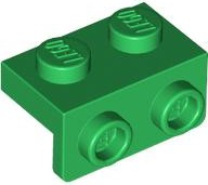 Bracket 1 x 2 - 1 x 2 in Green