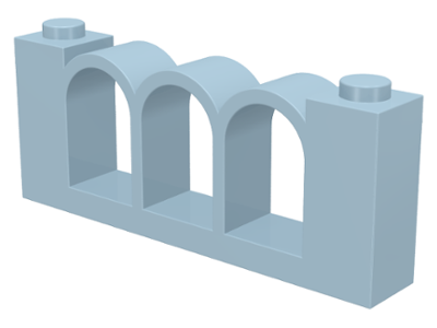 Fence 1 x 6 x 2 in Light Blue