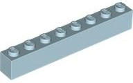 Brick 1 x 8 in Light Blue