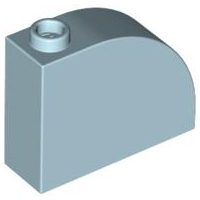 Brick Curved 1 x 3 x 2 in Light Blue