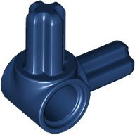 Technic Pin Connector Hub with 2 Perpendicular Axles in Dark Blue