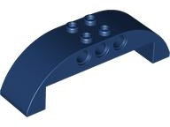 Brick Curved 2 x 8 x 2 Double in Dark Blue