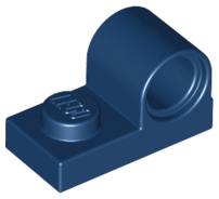 Plate Special 1 x 2 with Pin Hole on Top in Dark Blue