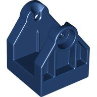 Duplo Train Crossing Gate Base / Crane Base with Bottom Hole in Dark Blue