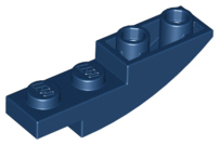 Brick Curved Inverted 4 x 1 in Dark Blue