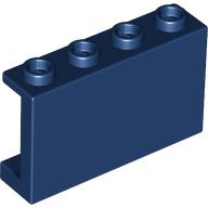 Panel 1 x 4 x 2 with Side Supports - Hollow Studs in Dark Blue