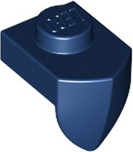 Plate Special 1 x 1 with Vertical Tooth in Dark Blue