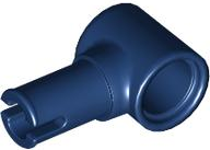 Technic Pin Connector Hub with 1 Pin with Friction Ridges Lengthwise [Centered Friction Ridge] in Dark Blue