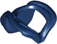 Minifig Neckwear Hood Folded Down in Dark Blue