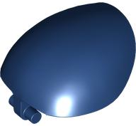Large Figure Shoulder Cover, Armor, Round, Smooth with Bar in Dark Blue
