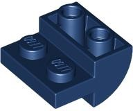 Brick Curved Inverted 2 x 2 with 1 x 2 Cutouts in Dark Blue