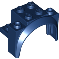 Wheel Arch, Mudguard 4 x 2 1/2 x 2 1/3 in Dark Blue