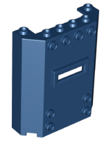 Panel 2 x 6 x 6 with Window Slot in Dark Blue