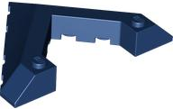 Brick Wedged, Sloped 45° 6 x 8 with Pointed Cutout in Dark Blue