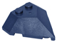 Brick Wedged, Sloped 4 x 4 Pointed in Dark Blue