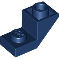 Brick Sloped Inverted 45° 2 x 1 with 2/3 Cutout in Dark Blue