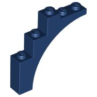 Brick Arch 1 x 5 x 4 [Continuous Bow] in Dark Blue