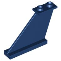 Wing, Tail 4 x 1 x 3 in Dark Blue