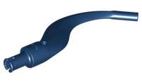 Plant / Animal Body Part, Tree / Branch / Tail / Appendage Bladed with Pin in Dark Blue