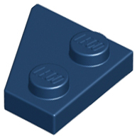 Wedge Plate 2 x 2 Right in Dark Blue