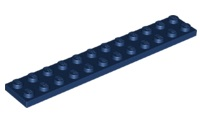 Plate 2 x 12 in Dark Blue