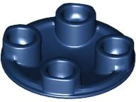 Plate Round 2 x 2 with Rounded Bottom [Boat Stud] in Dark Blue