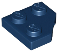 Wedge Plate 2 x 2 Cut Corner in Dark Blue