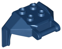 Plate Special, 2 x 2 Studs and Handle, Closed Ends (Mech Chest Plate / Armor) in Dark Blue
