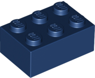 Brick 2 x 3 in Dark Blue
