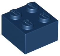 Brick 2 x 2 in Dark Blue