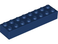 Brick 2 x 8 in Dark Blue
