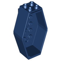 Sarcophagus / Coffin 2 x 4 x 6 Bottom in Dark Blue