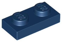 Plate 1 x 2 in Dark Blue
