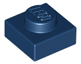 Plate 1 x 1 in Dark Blue