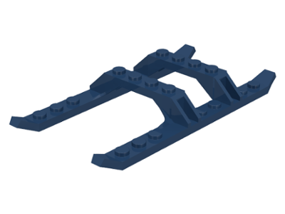 Helicopter Skid Rails 12 x 6 in Dark Blue