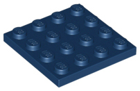 Plate 4 x 4 in Dark Blue