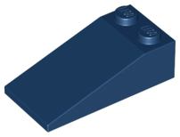 Brick Sloped 18° 4 x 2 in Dark Blue