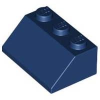 Brick Sloped 45° 2 x 3 in Dark Blue