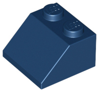 Brick Sloped 45° 2 x 2 in Dark Blue