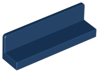 Panel 1 x 4 x 1 with Rounded Corners [Thin Wall] in Dark Blue