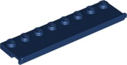 Plate Special 2 x 8 with Door Rail in Dark Blue