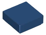 Tile 1 x 1 with Groove in Dark Blue
